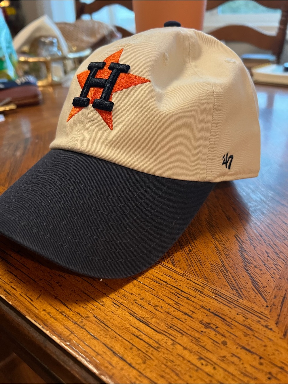 47 Brand Houston Astros Cap - Cream & Navy